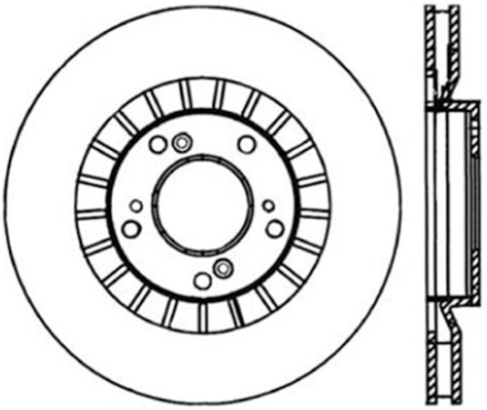 Stoptech 126.40048CSL ST Slotted Sport Brake Rotors