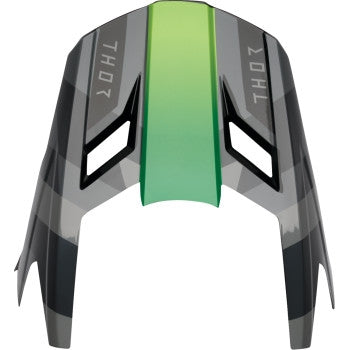 Thor Visor for Fleet Camber Youth Helmets - Black/Green