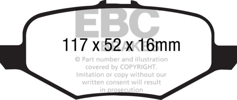 Load image into Gallery viewer, Ebc DP41887R EBC Yellowstuff Brake Pad Sets

