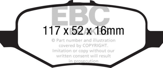 Ebc DP41887R EBC Yellowstuff Brake Pad Sets