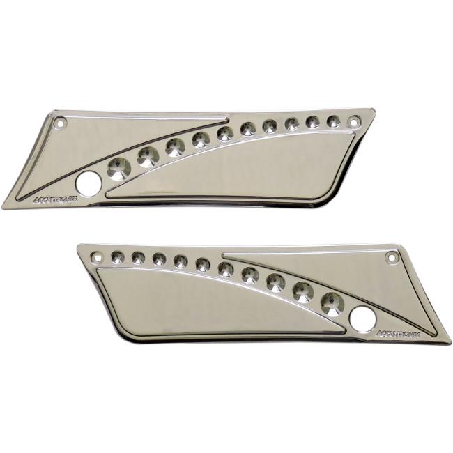 Accutronix BLC9313-DC Saddlebag Latch Covers - Chrome