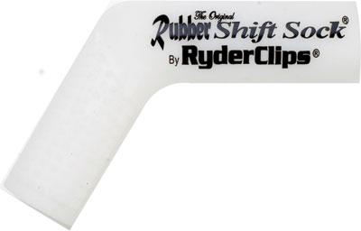 Ryder Clips RSS-WHITE Rubber Shift Sock - White