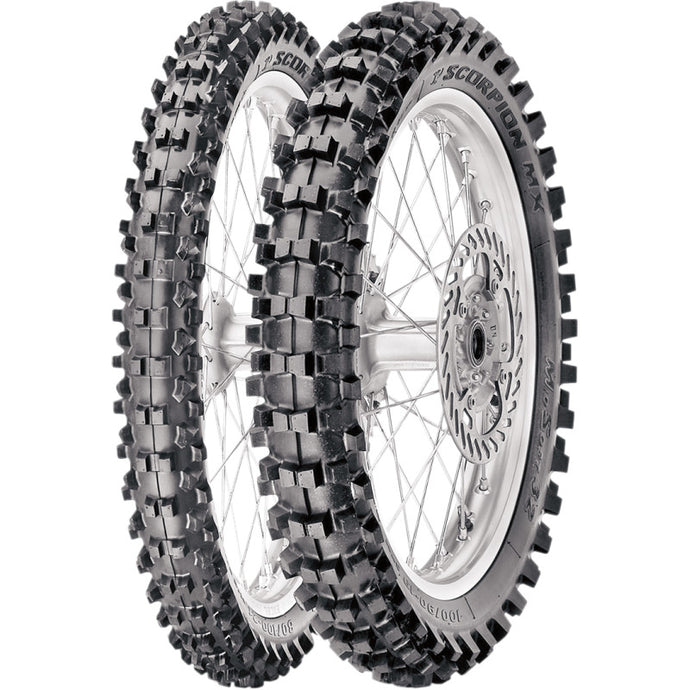 Pirelli 3841800 Scorpion MX32 Mid-Soft Front Tire - 2.50-10