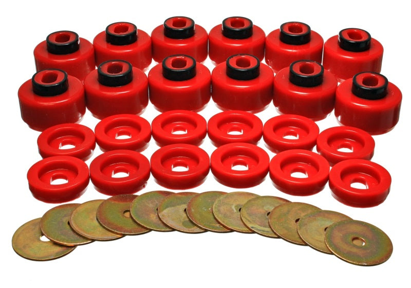 Load image into Gallery viewer, Energy Suspension 3.4156R ES Body Mounts - Red
