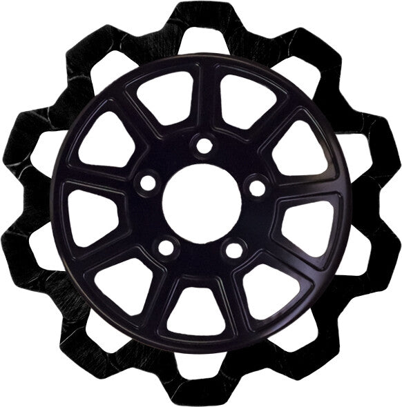 Lyndall Racing Brakes 4104-2133 Bow Tie 9 Spoke Rotor - 11.8in. - Black