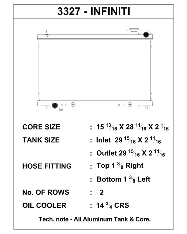 Load image into Gallery viewer, Csf 3327 CSF Radiators - Aluminum
