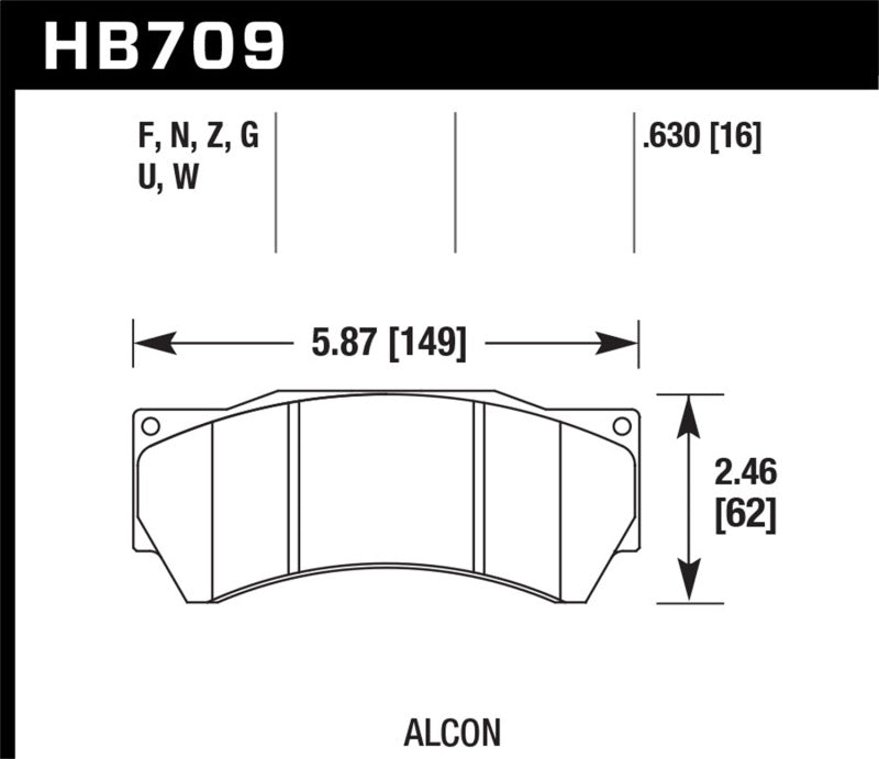 Load image into Gallery viewer, Hawk Performance HB709F.630 HAWK HPS Brake Pad Sets
