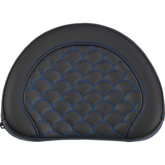 Saddlemen 051320901 Contoured Sissy Bar Pad for Roadsofa DS Seats - Blue Stitching