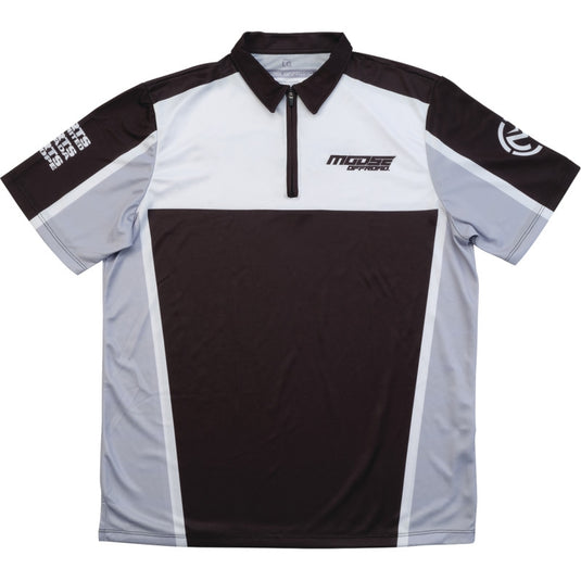 Moose Offroad Pit Shirt (Large, Black/Gray/White)