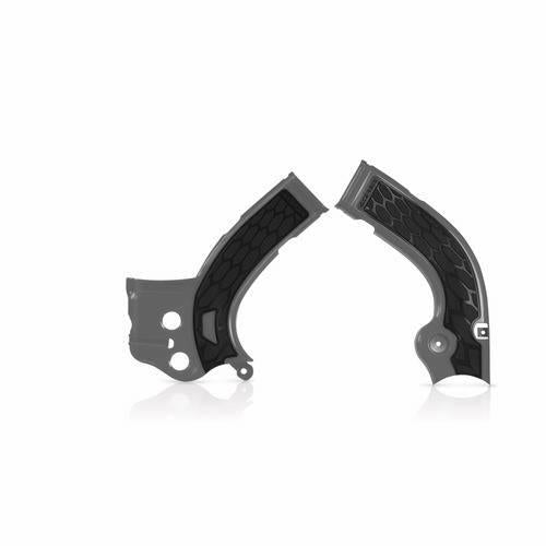 Acerbis 2640271015 X-Grip Frame Guards - Silver/Black