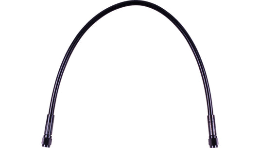 Magnum SBB0500-46 Universal XR Stainless DOT Brake Line - Black with Black Fitting - 46in.