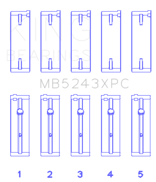 King Engine Bearings MB5243XPC KING Performance Main Bearings