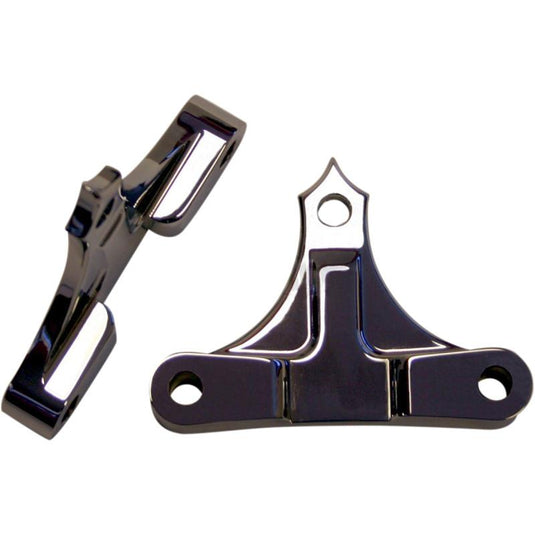 Accutronix TFS49-NF7/16C .4375in. Hot Legs/Bagger Legs Spacer for 6 3/8in. Wide Fender - Chrome