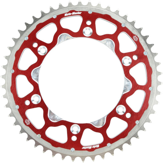 Moto-Master 620013348 Fusion Dual-Ring Sprocket - 48T - Red
