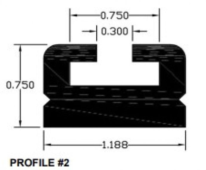 Spi 102-66-80 Slide Profile 2 - Black - 66in.