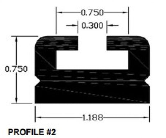 Spi 102-66-80 Slide Profile 2 - Black - 66in.