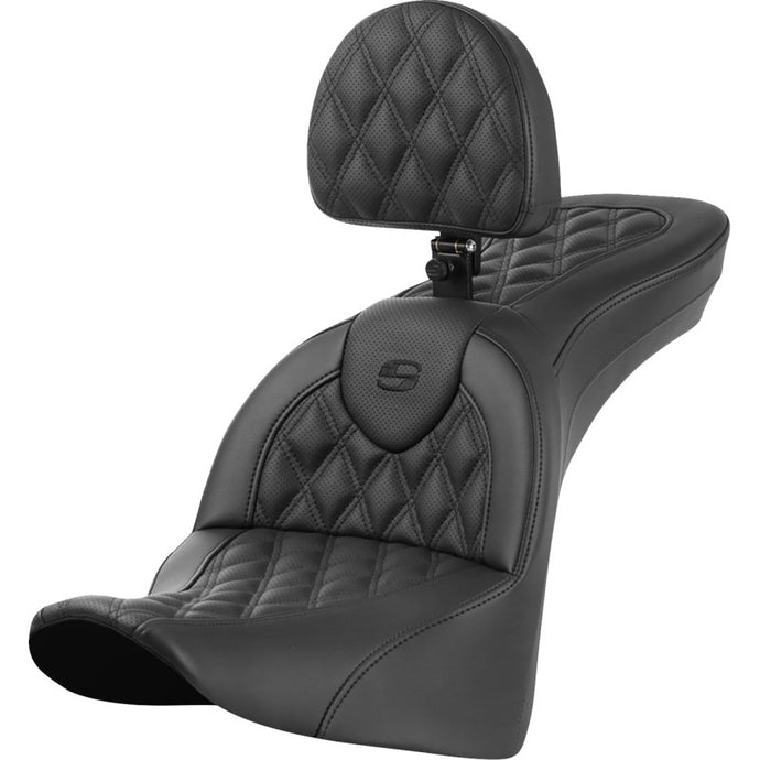 Saddlemen 818-33-182BR Roadsofa LS Seat with Drivers Backrest
