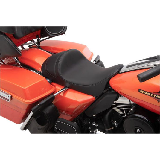 Drag Specialties 0801-1251 EZ-On Mount Low-Profile Solo Seats - Smooth Solar-Reflective Leather