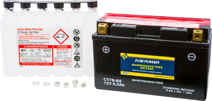 Fire Power CT7B-BS Sealed AGM Battery