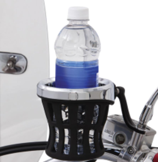 Ciro 50420 Drink Holder with Mirror Mount - Chrome