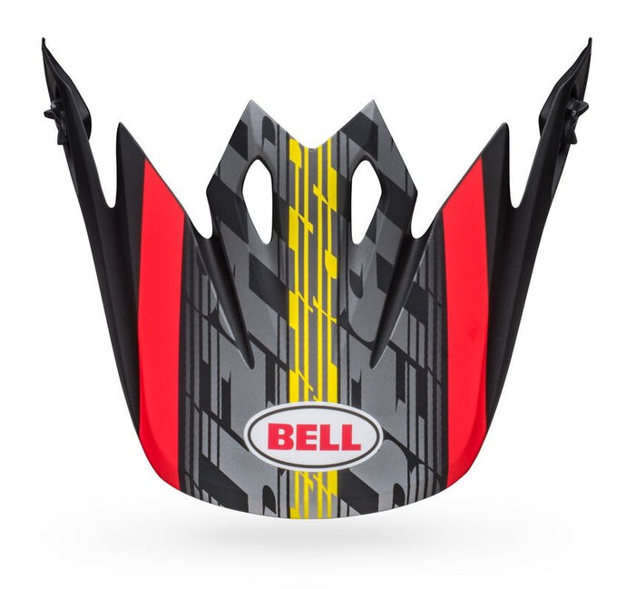 Bell Helmets Visor for MX-9 MIPS Offset Helmets - Matte Black/Red
