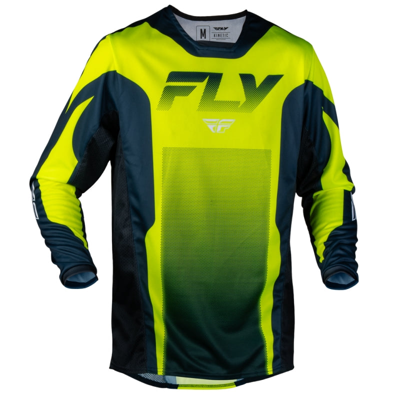 Load image into Gallery viewer, Fly Racing Kinetic Fade Jersey (X-Large, Navy/Hi-Vis/White)
