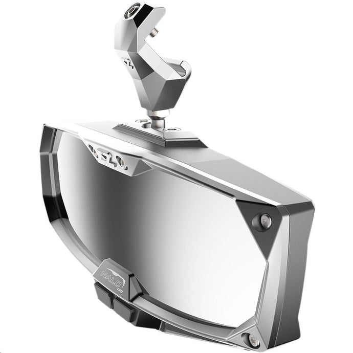 Seizmik 56-18021 Halo-RA LED Rearview Mirror with Cast Aluminum Bezel - Polaris Pro-Fit Header Panel