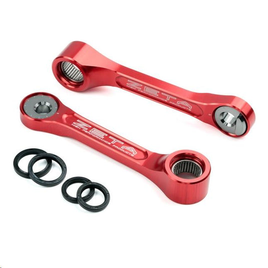 Zeta ZE56-01042 Suspension Lowering Adjustable Links - Red
