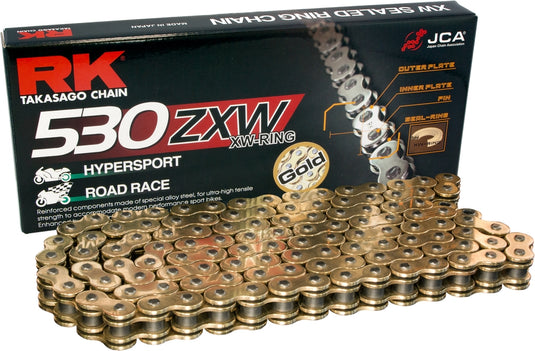 Excel GB530ZXW-130 GB530ZXW Drive Chain - 130 Links - Gold