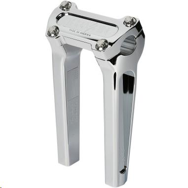 Thrashin Supply Company TSC-8000-3 Straight Handlebar Riser Kit without Gauge Cutout - 8in. - Chrome