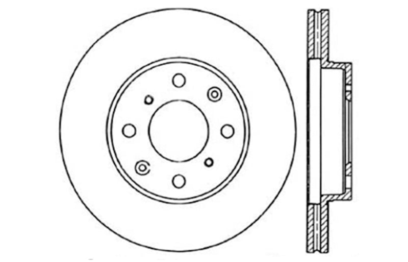 Load image into Gallery viewer, Stoptech 127.40023R ST Slot &amp; Drill Brake Rotors
