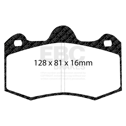 Ebc DP4036R EBC Yellowstuff Brake Pad Sets