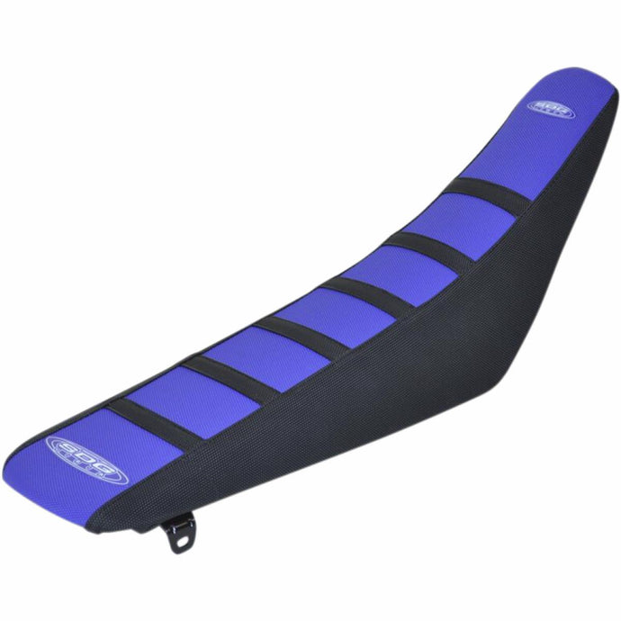 Sdg 95910KBK 6-Rib Gripper Seat Cover - Blue Top/Black Sides/Black Ribs