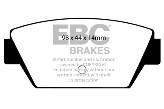 Ebc DP4576R EBC Yellowstuff Brake Pad Sets