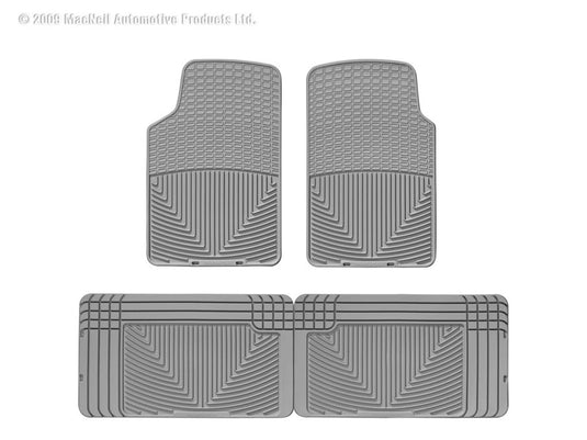 Weathertech W3GR-W25GR WT Rubber Mats - Rear - Grey