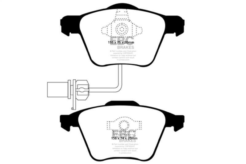 Load image into Gallery viewer, Ebc DP21495 EBC Greenstuff Brake Pad Sets
