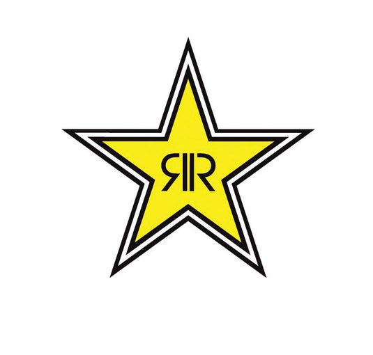 Factory Effex 15-94730 Rockstar Energy Drink 12in. Die-Cut Sticker - Star Logo