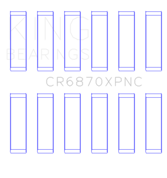 King Engine Bearings CR6870XPNCSTDX KING Performance Rod Bearings