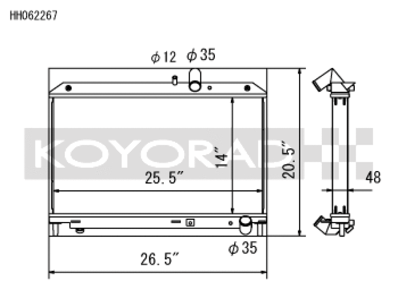 Load image into Gallery viewer, Koyo HH062267 KOY Racing Radiators
