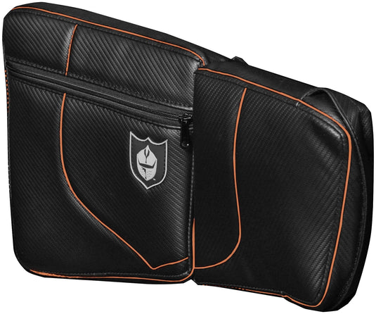 Pro Armor P141054OR Door Knee Pads - Front - Black/Orange