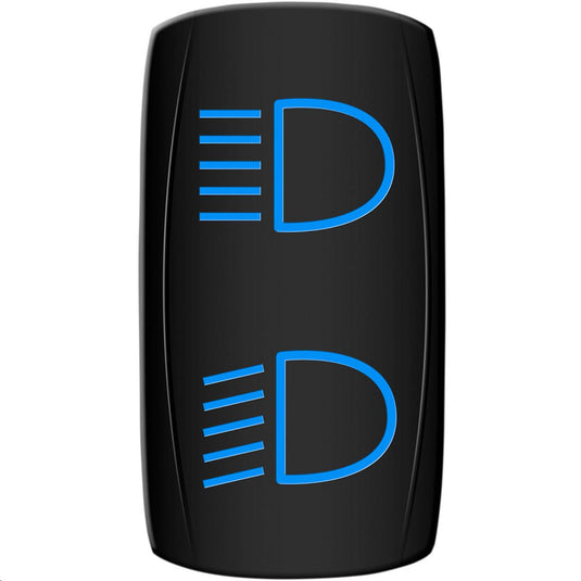 Moose Utility HLB-PWR Hi/ Low Headlight Rocker Switch - Blue