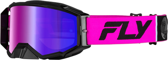 Pink/Black / Iridescent Red Mirror/Smoke Lens