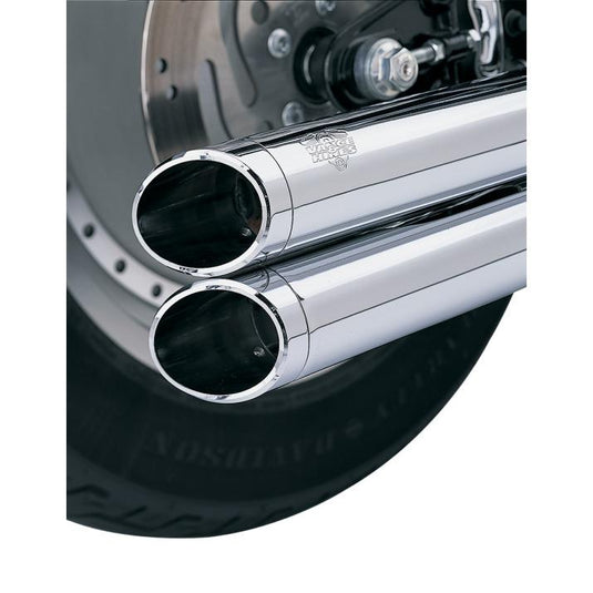 Vance & Hines 16917 Billet End Caps for Big Shots Exhaust - Slash - Chrome