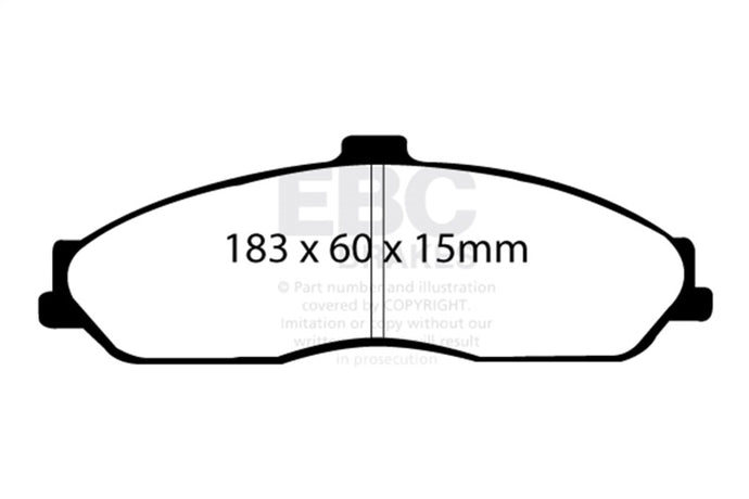 Ebc DP41162R EBC Yellowstuff Brake Pad Sets
