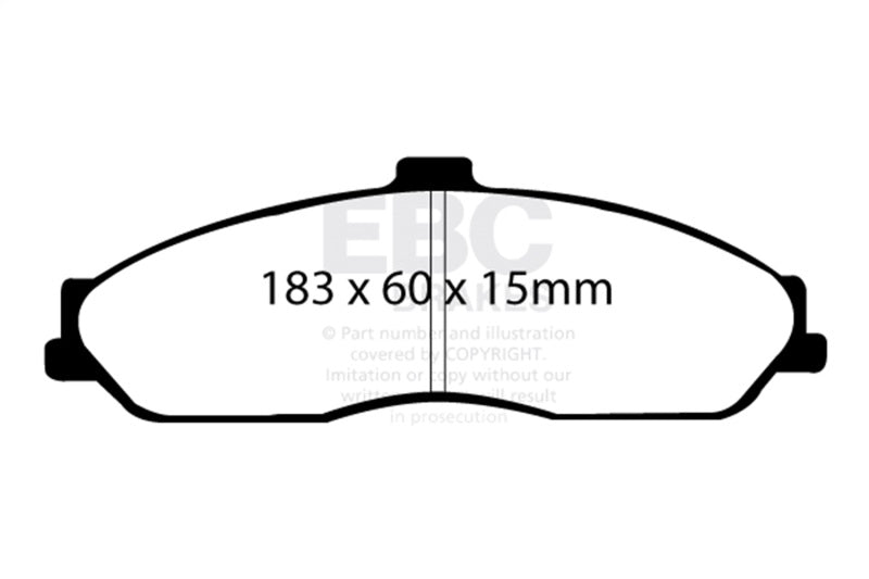 Load image into Gallery viewer, Ebc DP41162R EBC Yellowstuff Brake Pad Sets
