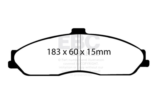Ebc DP41162R EBC Yellowstuff Brake Pad Sets