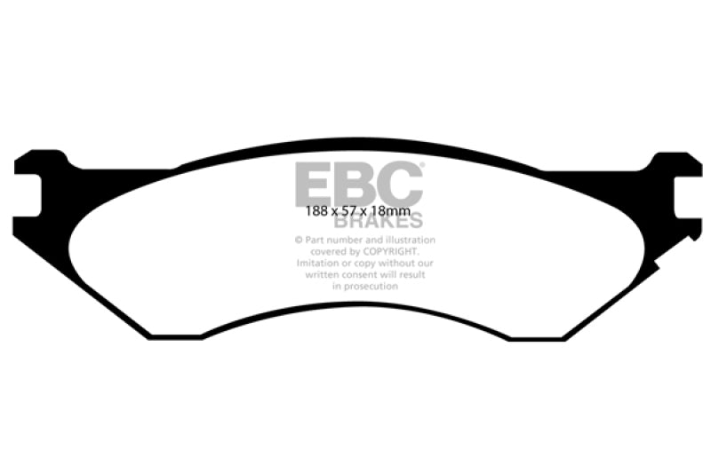 Load image into Gallery viewer, Ebc DP41729R EBC Yellowstuff Brake Pad Sets
