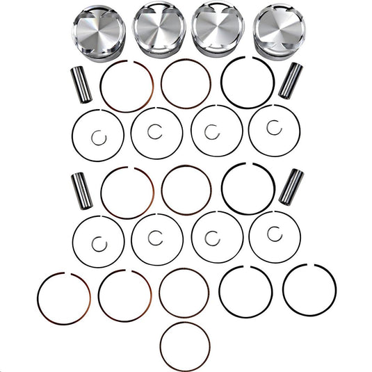 J.E. Pistons 222108 Round Piston Kit - Standard Bore 83.00mm, 9.8:1 Compression