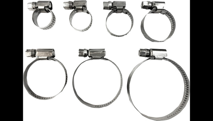 Parts Unlimited 2402-0278 Embossed Hose Clamp - 10 Pack - 100-120mm