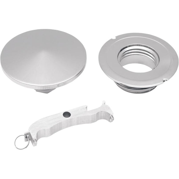 Drag Specialties 0703-0199 Gas Cap with Paint Protector - Vented - RH Thread